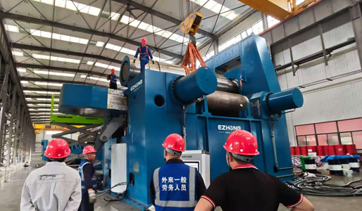 160x 4200mm 3ロール曲がる機械